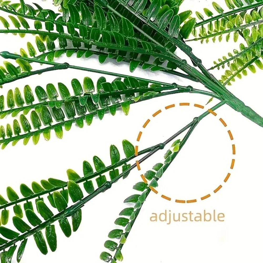 Artificial Plants Summer Decoration Fake Plants Greenery Artificial Plants Boston Ferns Outdoor UV 3