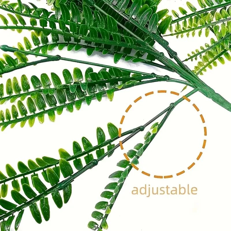 Artificial Plants Summer Decoration Fake Plants Greenery Artificial Plants Boston Ferns Outdoor UV 3
