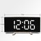LED Large Screen Mirror Alarm Clock Creative Curved Electronic Clock Students Silent Multifunctiona 4