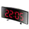 LED Large Screen Mirror Alarm Clock Creative Curved Electronic Clock Students Silent Multifunctiona 7