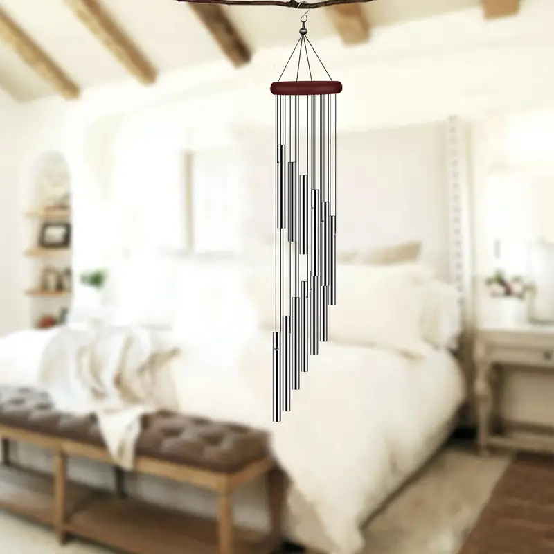 Outdoor Garden Decoration Metal Aluminium Tube Wind Chimes With Hooks Home Wedding Party Memorial D 2