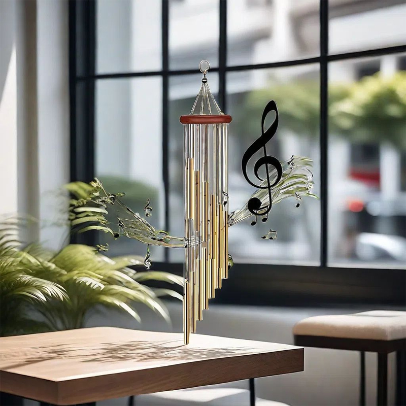 Outdoor Garden Decoration Metal Aluminium Tube Wind Chimes With Hooks Home Wedding Party Memorial D 4