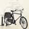 Retro Nostalgic Decorations Two Eight Bars Bicycle Model Ornament, Desktop Small Ornaments, Home Decorations