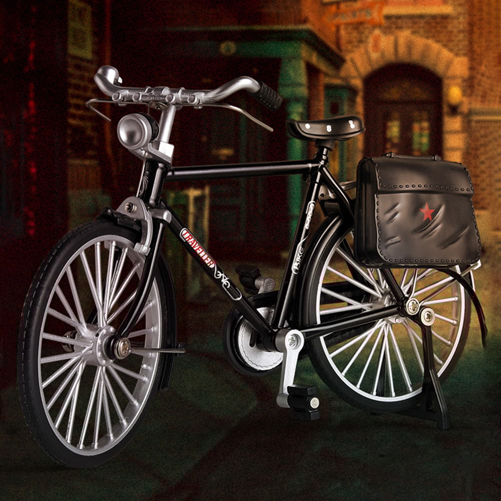 Retro Nostalgic Decorations Two Eight Bars Bicycle Model Ornament, Desktop Small Ornaments, Home Decorations