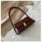 Vintage Underarm Bag, Fashion Retro Women's Shoulder Bag, Simple Solid Color Handbag