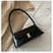 Vintage Underarm Bag, Fashion Retro Women's Shoulder Bag, Simple Solid Color Handbag