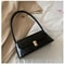 Vintage Underarm Bag, Fashion Retro Women's Shoulder Bag, Simple Solid Color Handbag