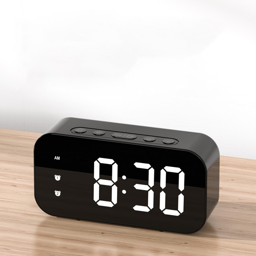 Electronic Digital Clock Sound Control Temperature Clock LED Alarm Clock Multi Function Silent Cloc 5