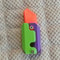 Stress Reducing Toys Gravity Flip Carrot Knife 3D Luminous Carrot Knife Pushcart Small Toys Pocket 4