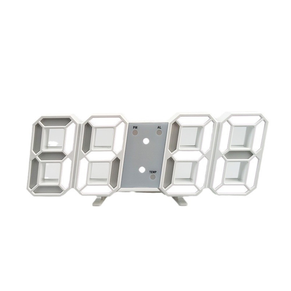 Creative Desktop Clock, 3D Luminous Digital Clock, Simple Fashion Electronic Clock