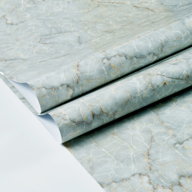 Kitchen Selfadhesive Wall Stickers Marble Wall Stickers Wallpaper Bathroom PVC Waterproof Stickers 2