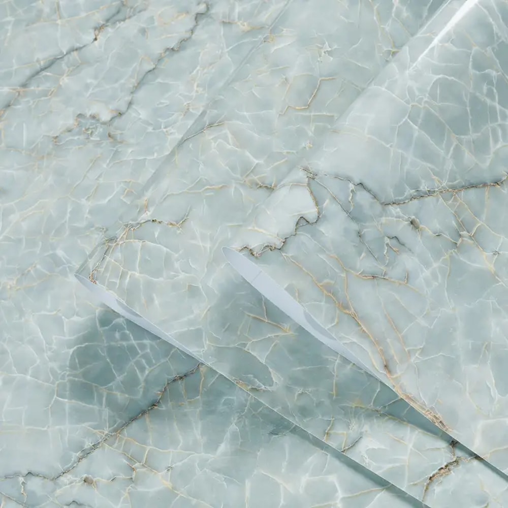 Kitchen Selfadhesive Wall Stickers Marble Wall Stickers Wallpaper Bathroom PVC Waterproof Stickers 4