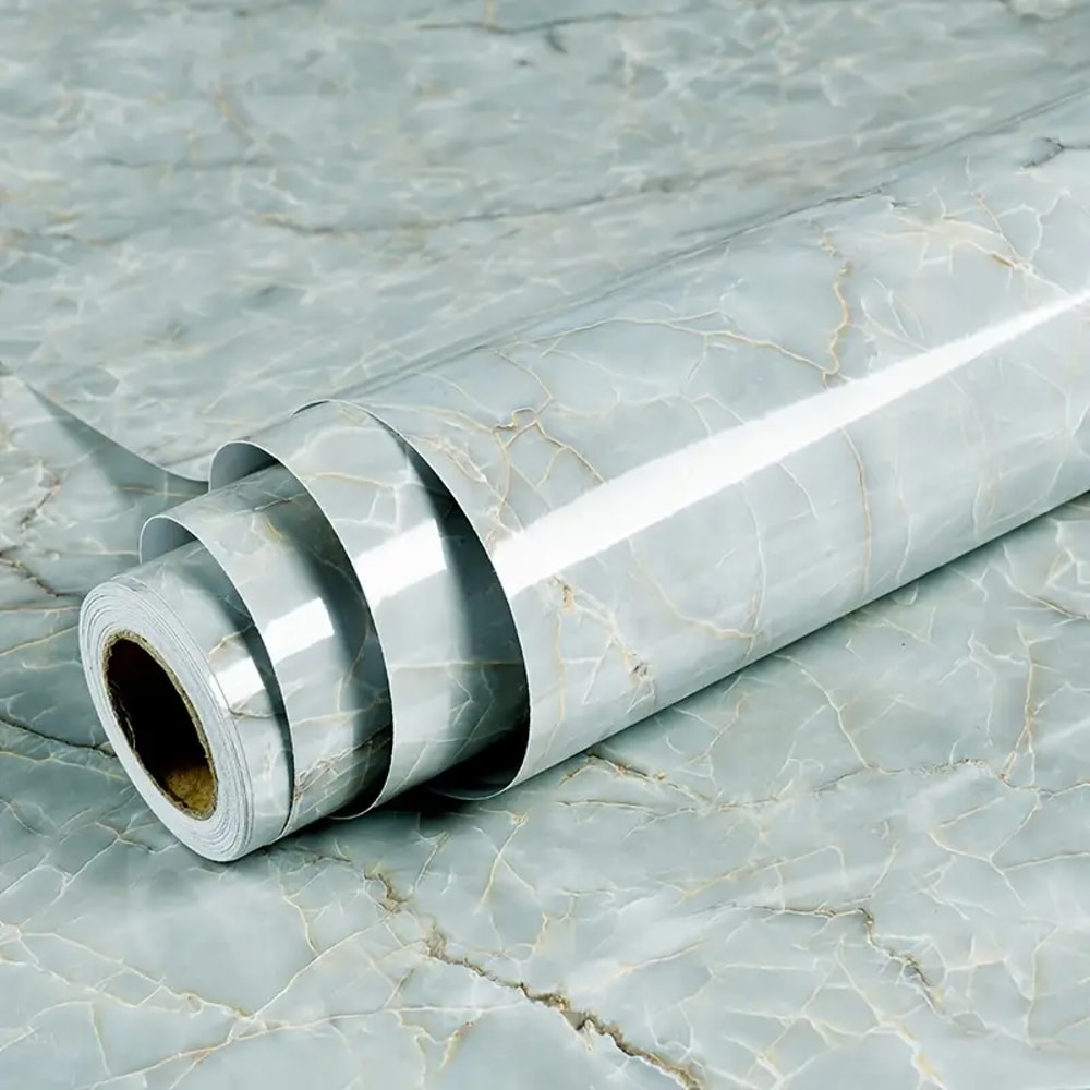 Kitchen Selfadhesive Wall Stickers Marble Wall Stickers Wallpaper Bathroom PVC Waterproof Stickers 6