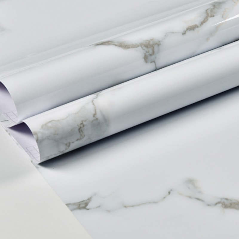 Kitchen Selfadhesive Wall Stickers Marble Wall Stickers Wallpaper Bathroom PVC Waterproof Stickers 7
