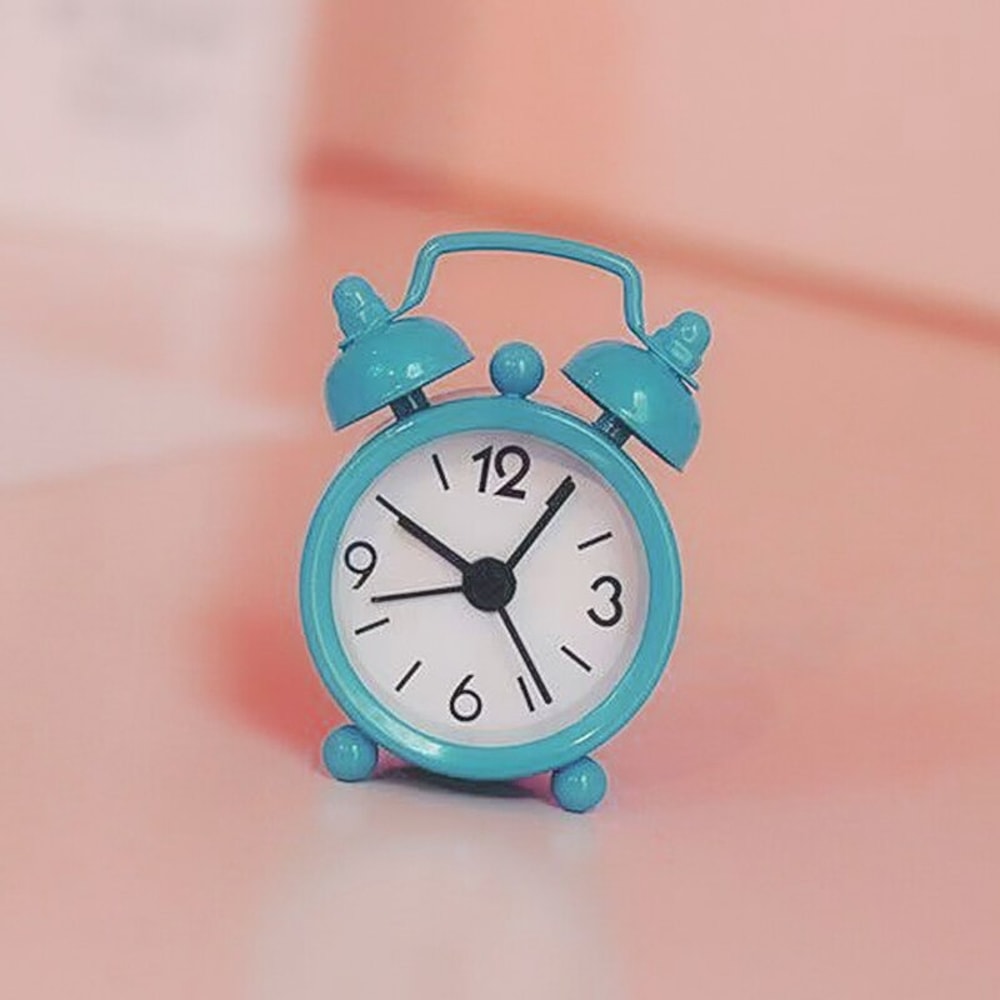 Portable Travel Alarm Clock Mini Metal Electronic Alarm Clock Bedside Clock For Students 2
