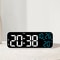 LED Digital Alarm Clock, Voice Control, Temperature and Date Display Night Mode Clock