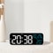 LED Digital Alarm Clock, Voice Control, Temperature and Date Display Night Mode Clock