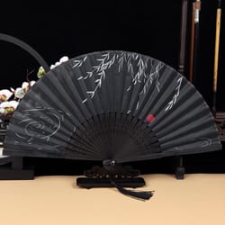 retro style folding fan, folding hand fan, decoration props, birthday gift