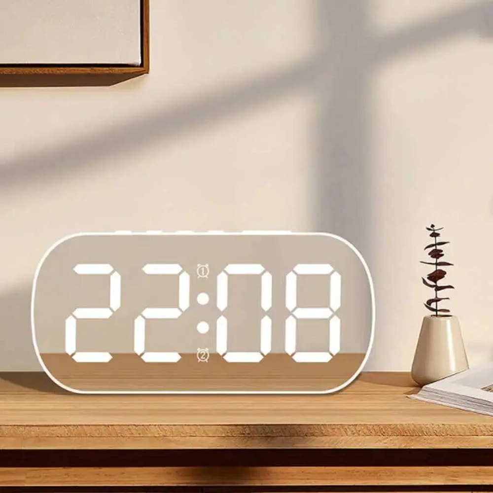 Simple Desktop Alarm Clock, LED Digital Electronic Clock, Bedroom Living Room Decoration Alarm Clock