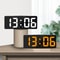Creative Clock LED Bedside Clock Colorful Luminous Temperature Calendar Alarm Clock Simple Home Dec 1