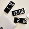 Creative Clock LED Bedside Clock Colorful Luminous Temperature Calendar Alarm Clock Simple Home Dec 3