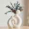 Ceramic Vase Set White Minimalist Home Decoration Living Room Entryway TV Cabinet Display 1