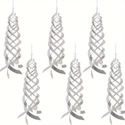 silvery mylar bird repellent spiral reflectors, hanging garden deterrents, scares woodpeckers pigeons