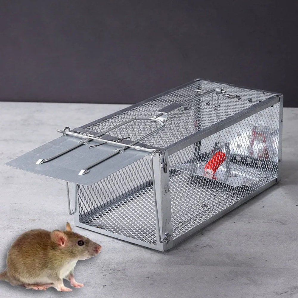 Fully Automatic Mouse Catching Cage Mousetrap Household Metal Continuous Catch Rat Mousetrap 2