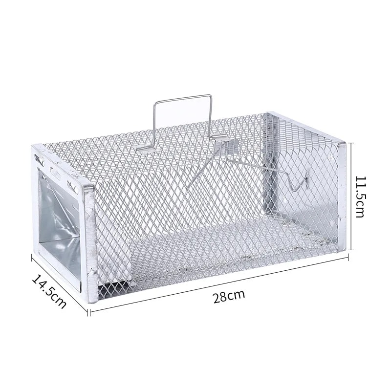 Fully Automatic Mouse Catching Cage Mousetrap Household Metal Continuous Catch Rat Mousetrap 5