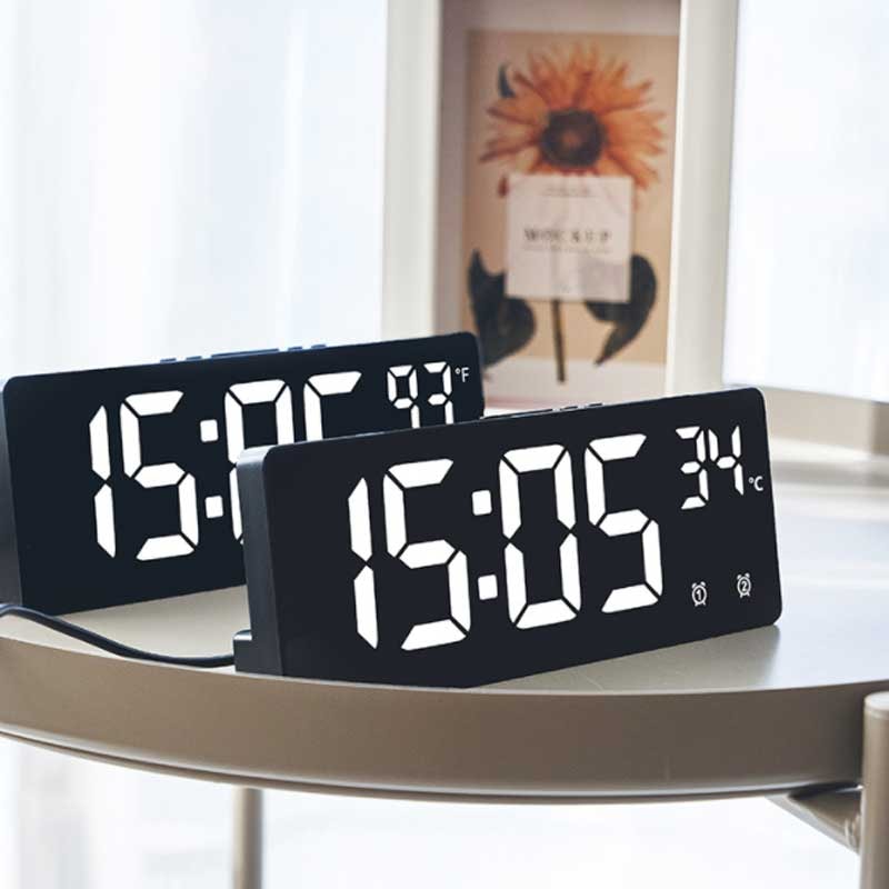 Simple Large Screen Clock Creative Multifunction Electronic Clock Multi Group Alarm Clock Student C 1