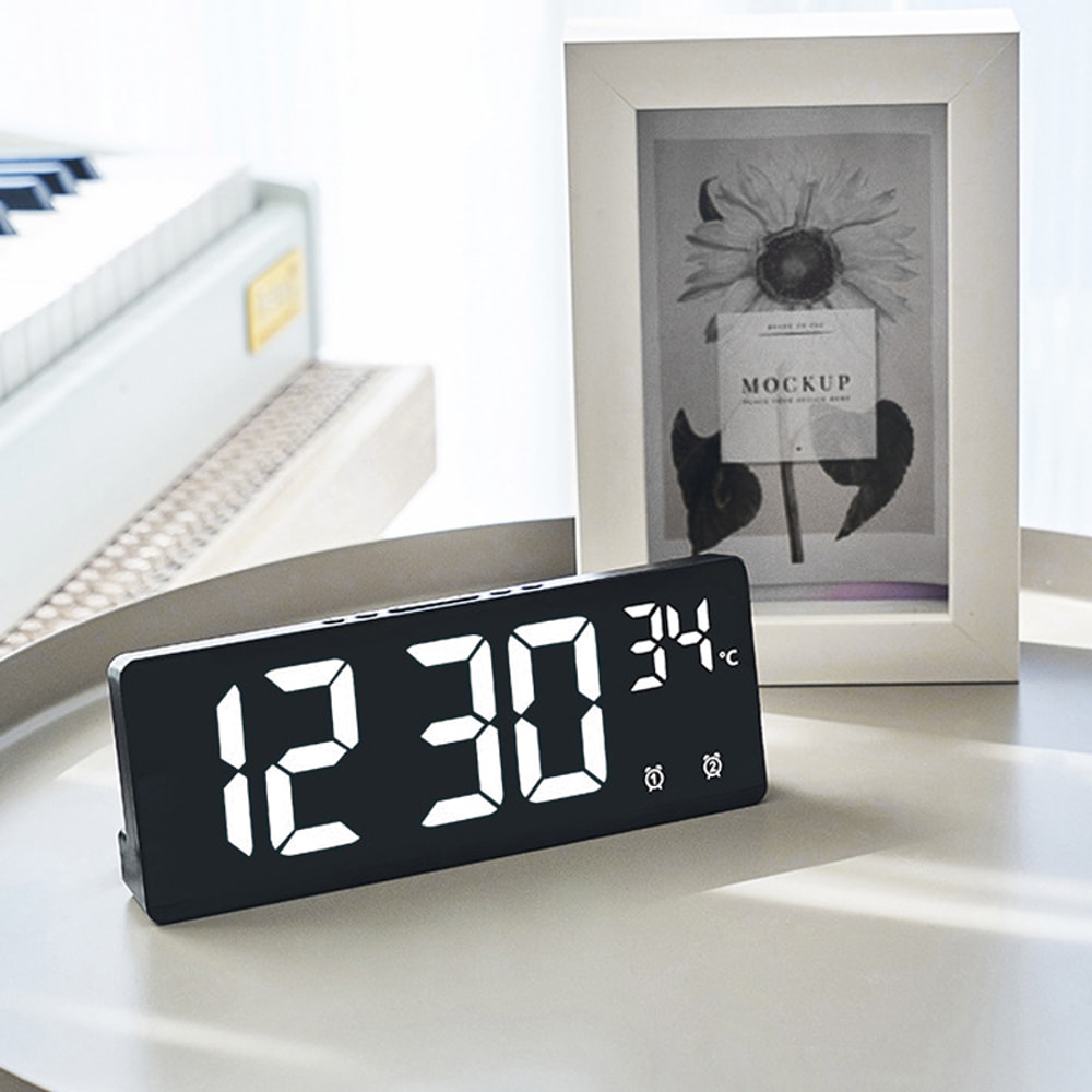 Simple Large Screen Clock Creative Multifunction Electronic Clock Multi Group Alarm Clock Student C 2
