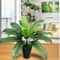 Artificial Plant Head Of Iron Leaves Simulated Silk Cloth Green Planting Palm Leaf Plant 3