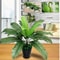 Artificial Plant Head Of Iron Leaves Simulated Silk Cloth Green Planting Palm Leaf Plant 3