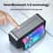 LED Digital Alarm Clock With Bluetooth Mirror Speaker Bedroom Tabletop Display FM Radio Temperature 3