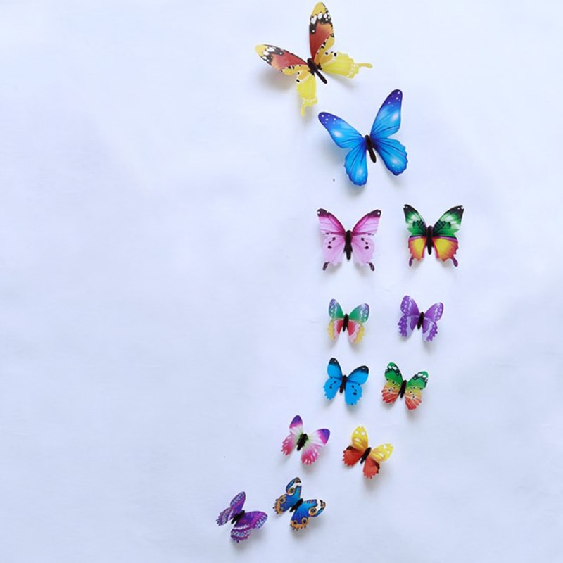 Creative 3D Luminous Butterfly Wall Stickers, DIY Home Decoration, Modern Wall Art, Gift Ideas