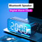 Bluetooth LED Alarm Clock Digital Mirror Speaker FM Radio Table Clock Temperature Display For Bedro 1