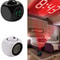 LED Light Projection Alarm Clock Multifunction Chime Clock Voice Projection Clock Digital Projectio 0