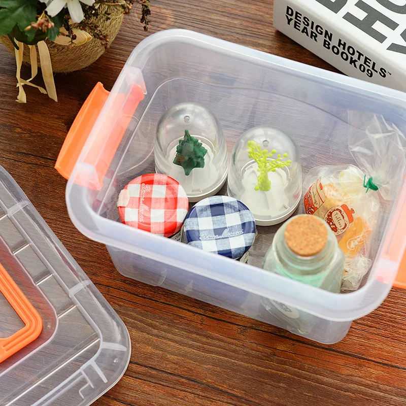Portable Transparent Storage Boxes Storage Boxes For Clothes Toys Organising Boxes Snacks Storage O 1