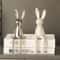 Ceramic LongEared Rabbit Ornament Creative Home Decoration Living Room Bedroom Office Art Light Lux 1