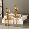 Ceramic LongEared Rabbit Ornament Creative Home Decoration Living Room Bedroom Office Art Light Lux 2