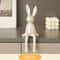 Ceramic LongEared Rabbit Ornament Creative Home Decoration Living Room Bedroom Office Art Light Lux 5