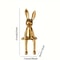 Ceramic LongEared Rabbit Ornament Creative Home Decoration Living Room Bedroom Office Art Light Lux 4