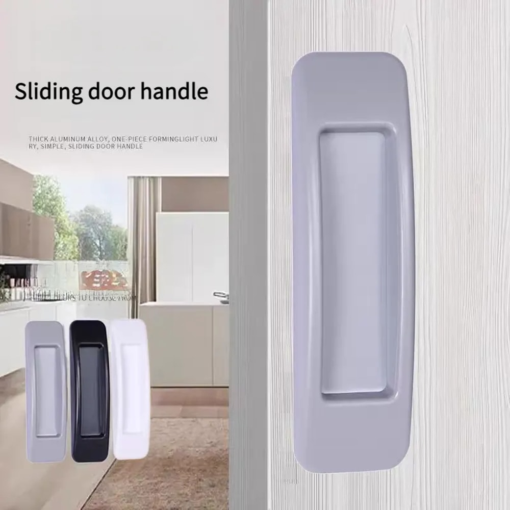 Cabinet Door Handle Perforation Free Sliding Door Handle Wardrobe Drawer Window Refrigerator Handle 1