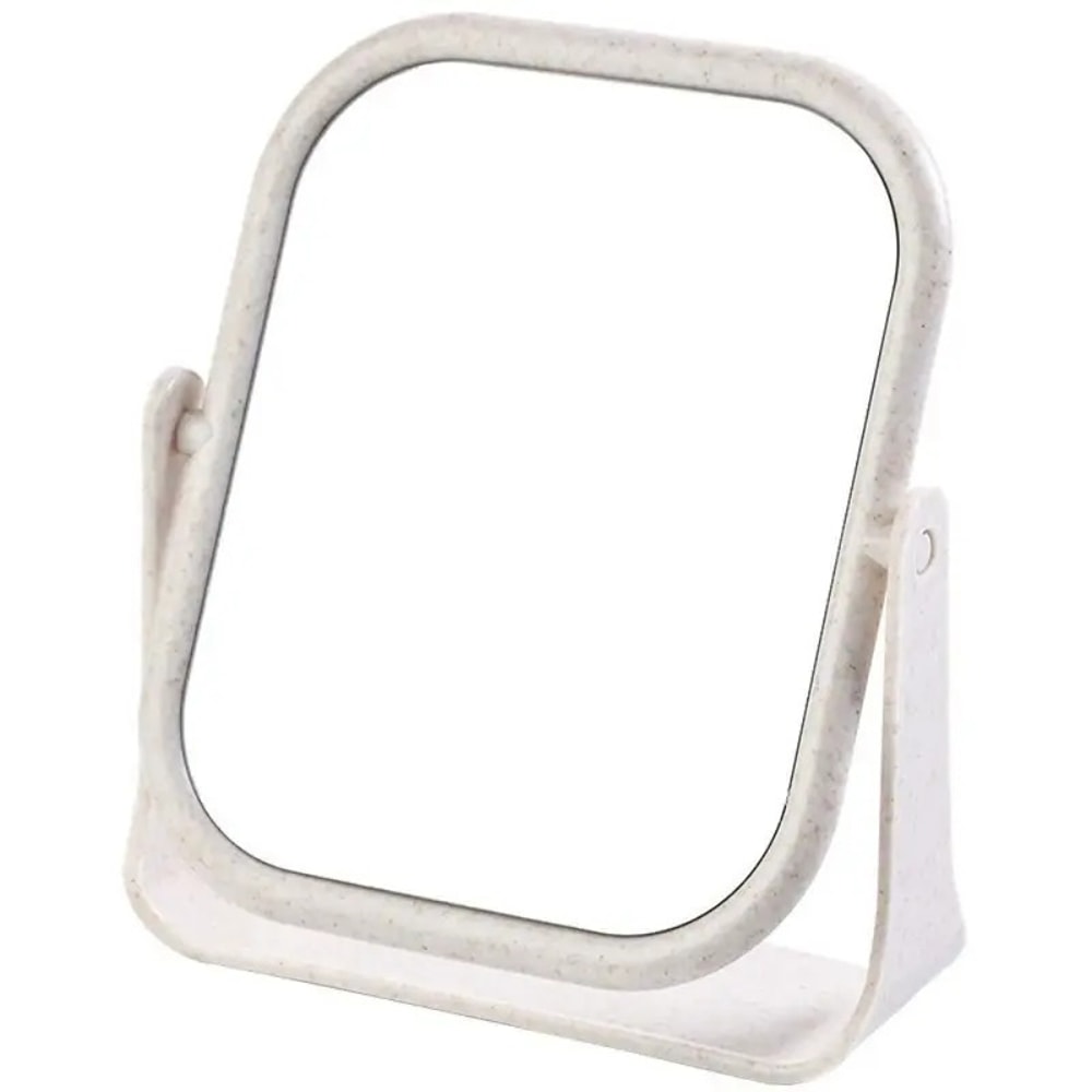 Portable Foldable Makeup Mirror With Stand Rotating Double Sided Princess Mirror Square And Round D 5