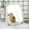 Portable Foldable Makeup Mirror With Stand Rotating Double Sided Princess Mirror Square And Round D 4
