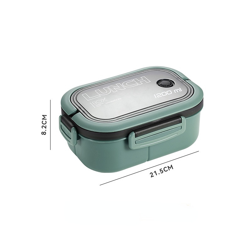 High Capacity Layer Bento Lunch Box Microwave Safe And Leakproof With Spoon And Fork For Office Or 5