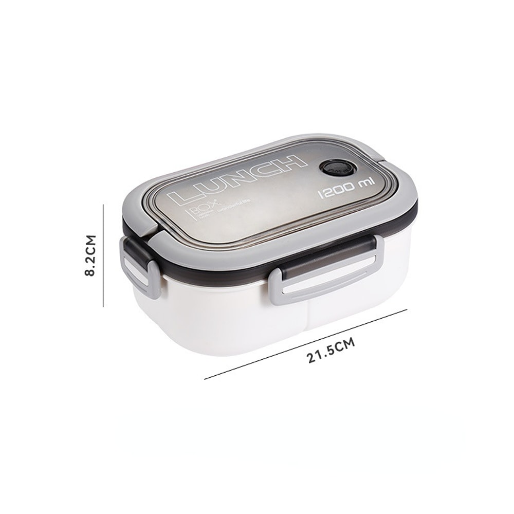 High Capacity Layer Bento Lunch Box Microwave Safe And Leakproof With Spoon And Fork For Office Or 8