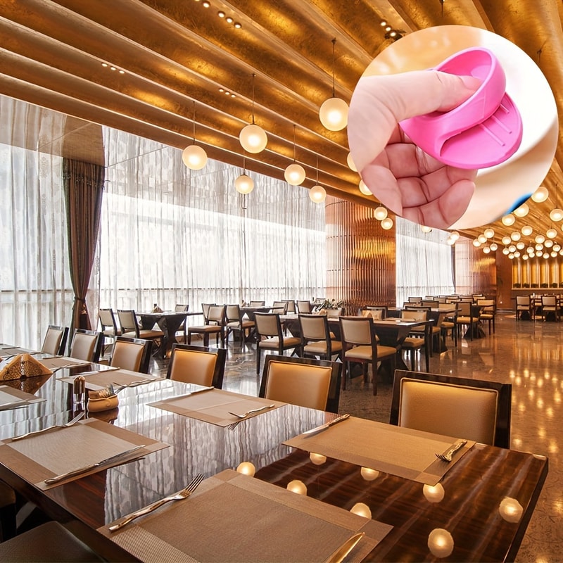 High Temperature Resistant Silicone Finger Covers Thick Insulated Gloves For Oven And Microwave 2