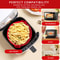 Air Fryer Silicone Pot Reusable Non Stick Food Safe Liners For Air Fryer Basket 1