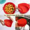 Air Fryer Silicone Pot Reusable Non Stick Food Safe Liners For Air Fryer Basket 3
